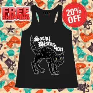 Black Cat Social Distortion Shirt
