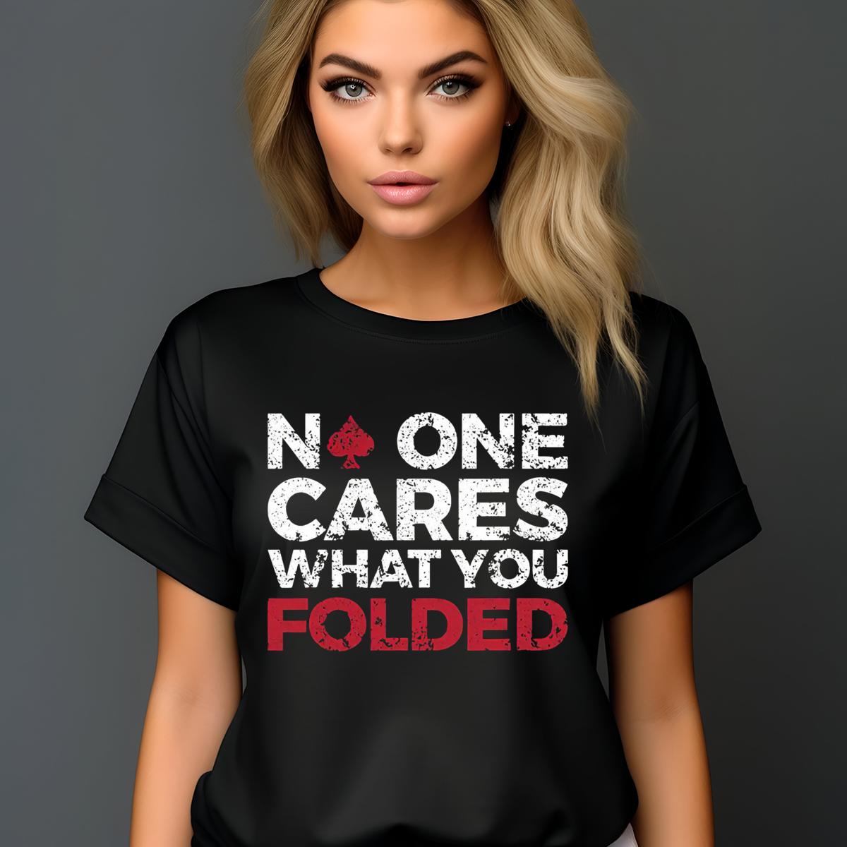 Poker No One Cares What You Folded Vintage 2024 Shirt