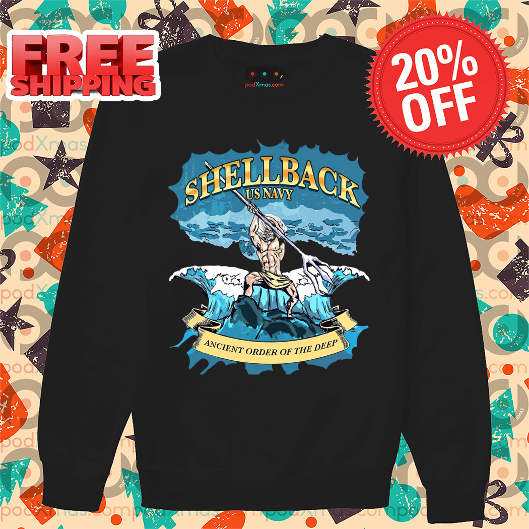 Poseidon Shellback US Navy Ancient Order Of The Deep Shirt