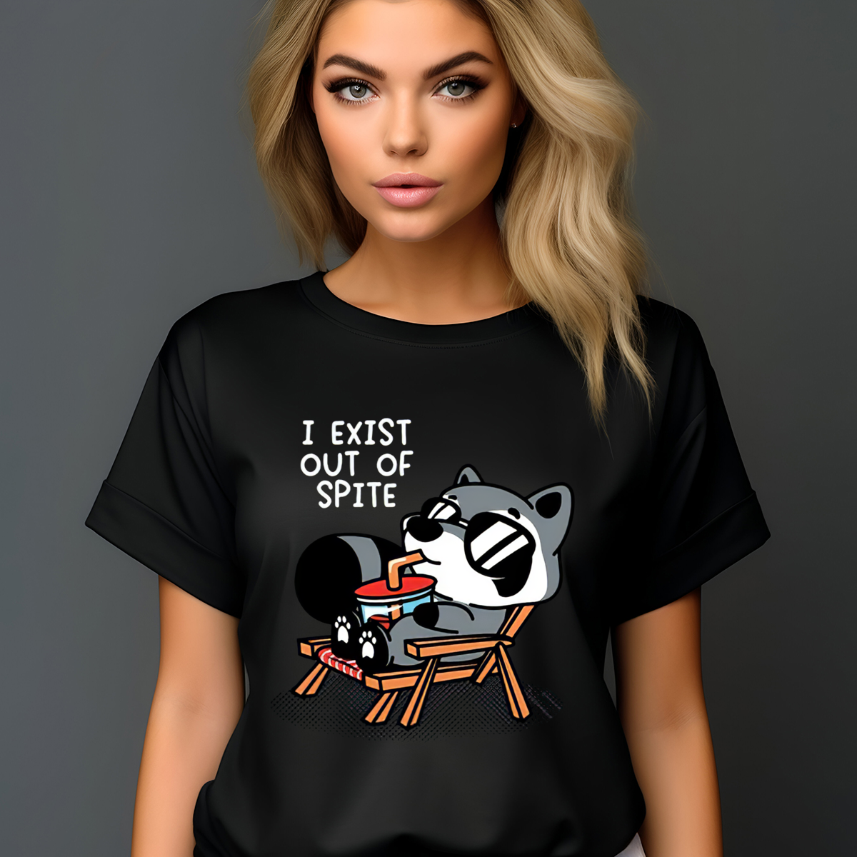 Raccoon I Exit Out Of Spite Shirt