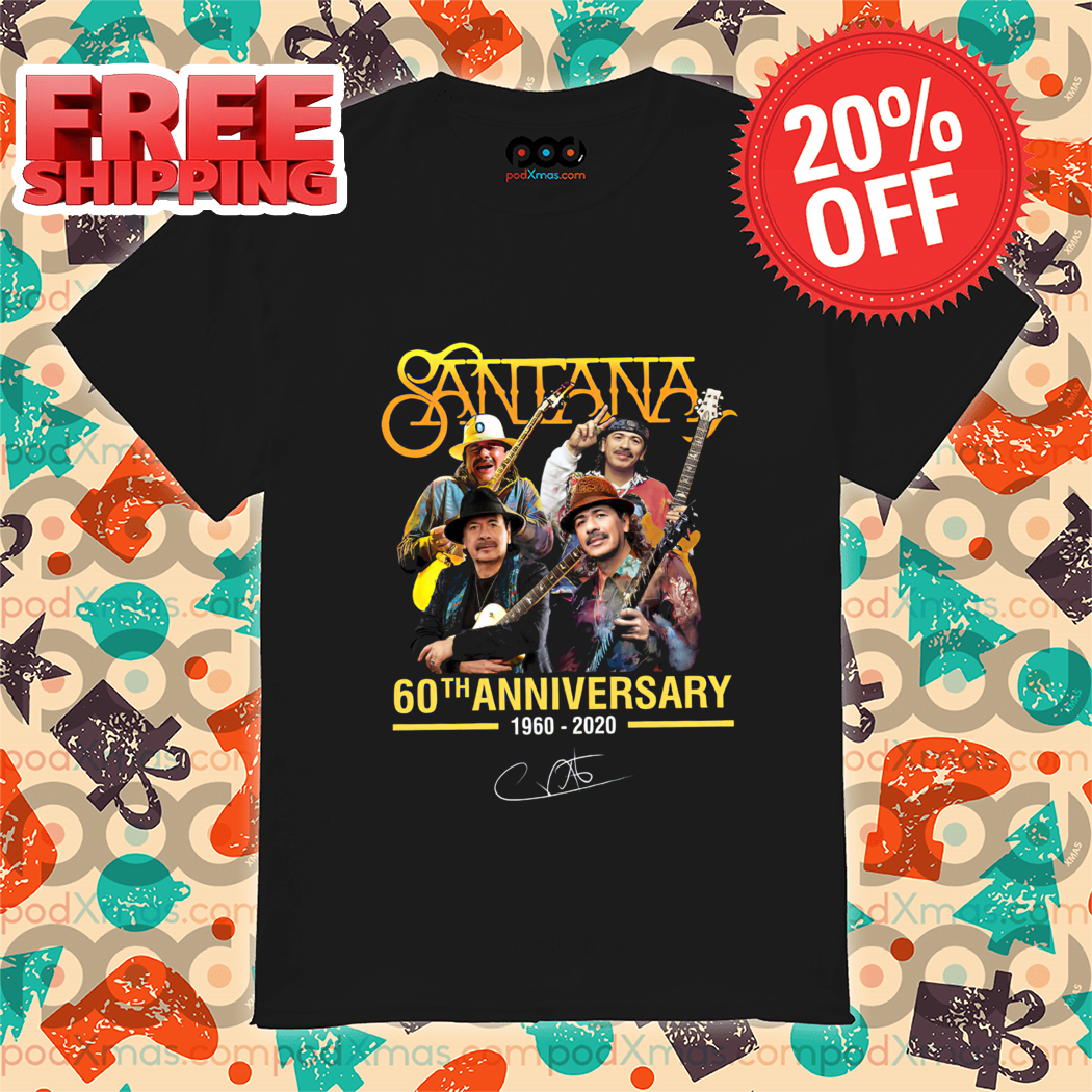 Santana 60th Anniversary 1960-2020 Signature Shirt