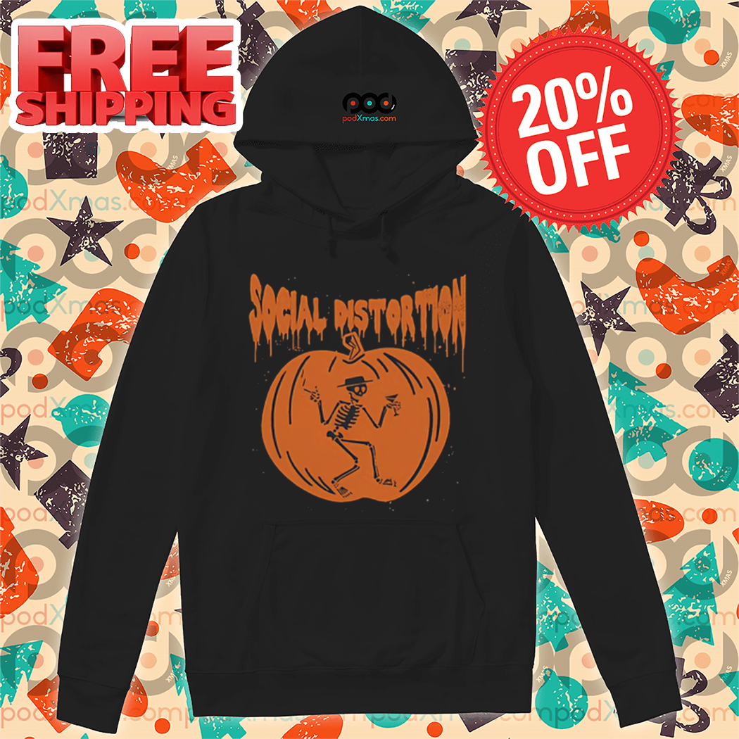 Skeleton Pumpkin Social Distortion Shirt