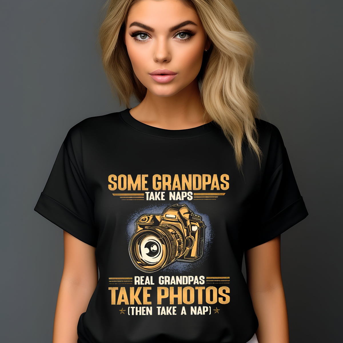 Some Grandpas Take Naps Real Grandpas Take Photos Then Take A Nap Shirt