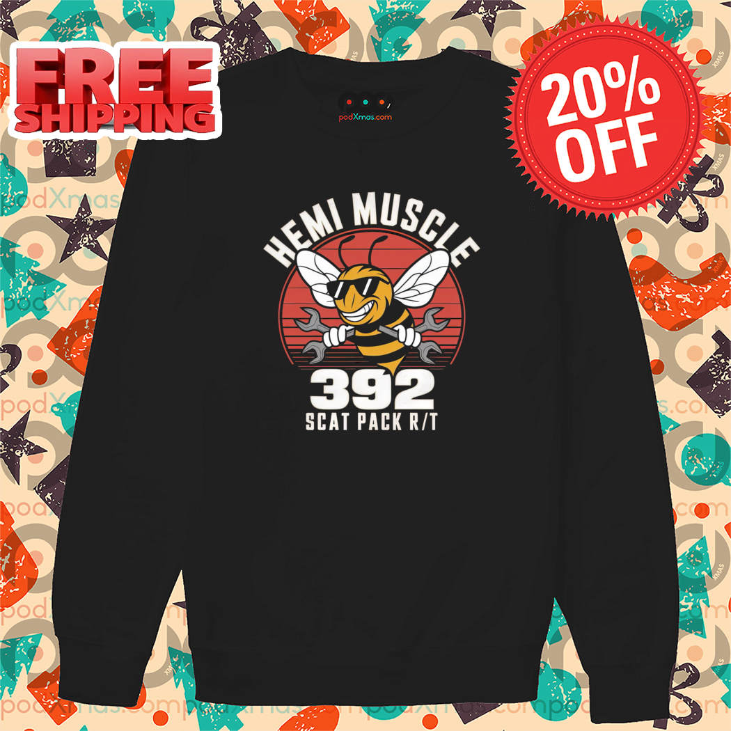 Bee Hemi Muscle 392 Scat Pack Shirt-enhance