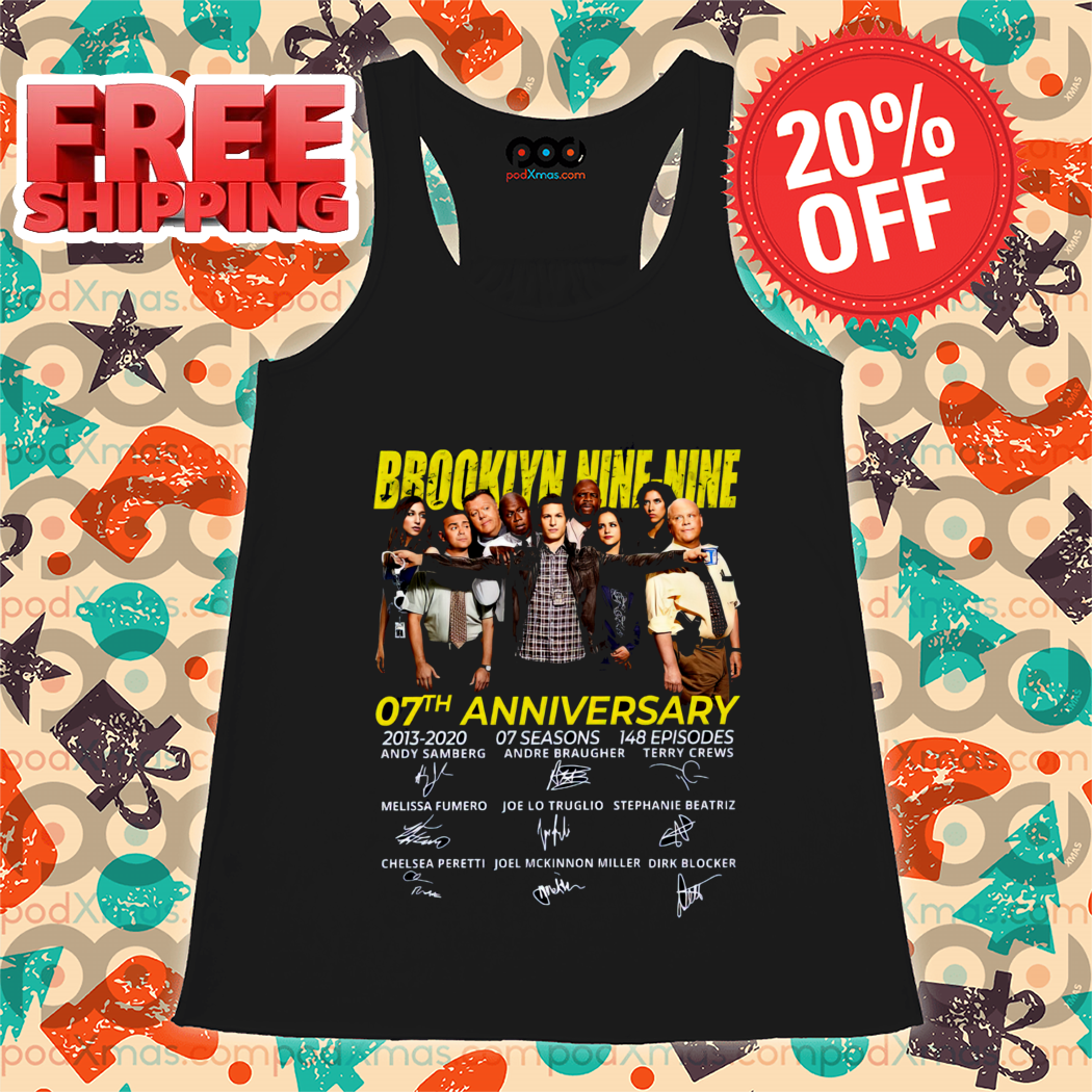 Brooklyn Nine-Nine 7th Anniversary Signatures 2024 Shirt-enhance-faceai
