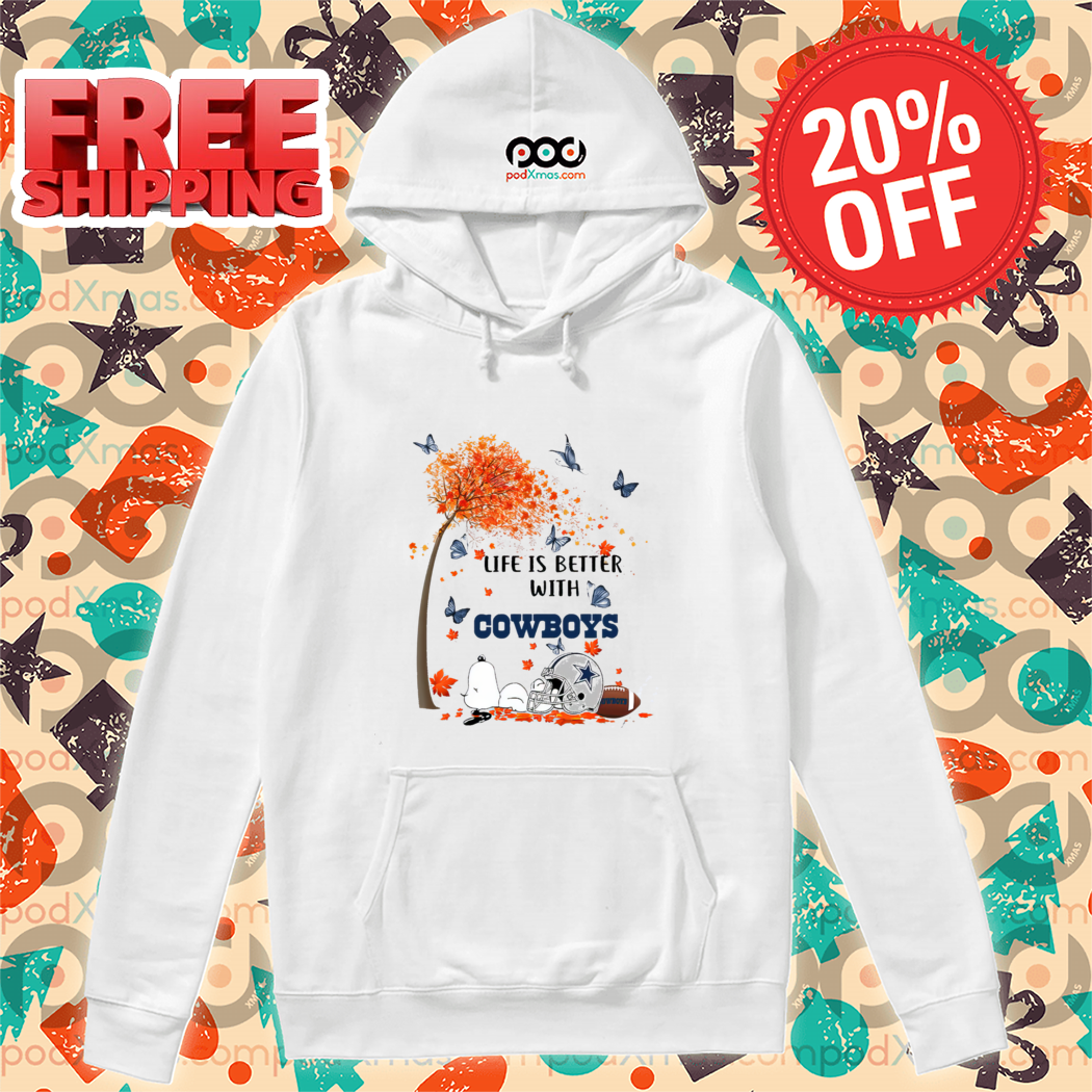Snoopy Life Is Better With Cowboys 2024 Shirt-enhance