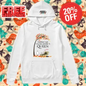 Snoopy Sometimes I Need To Be Alone And Liston To Queen Shirt-enhance