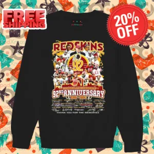 Washington Redskins 92 Years Anniversary 1932 2024 Thank You For The Memories Signature Shirt