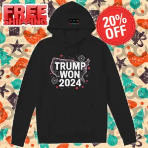 Donald Trump Won 2024 President 47th Fireworks Shirt