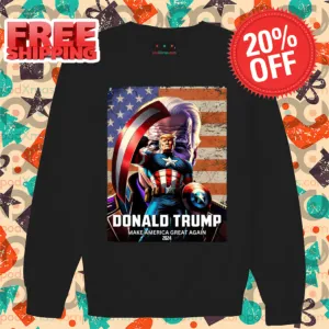 Captain America Trump Make America Great Again 2024 Vintage Shirt