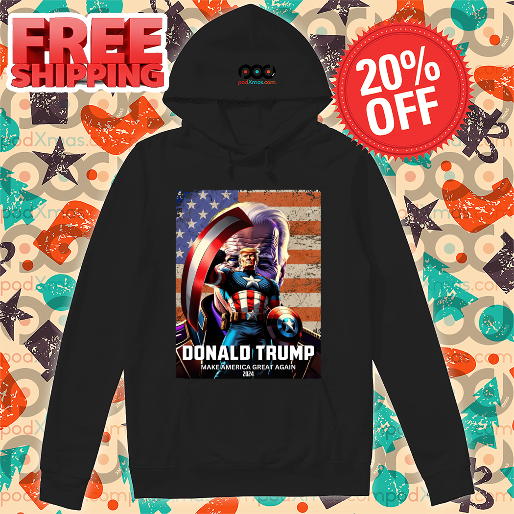 Captain America Trump Make America Great Again 2024 Vintage Shirt Captain America Trump Make America Great Again 2024 Vintage Shirt