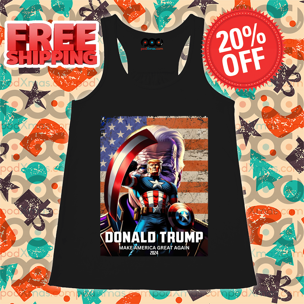 Captain America Trump Make America Great Again 2024 Vintage Shirt Captain America Trump Make America Great Again 2024 Vintage Shirt