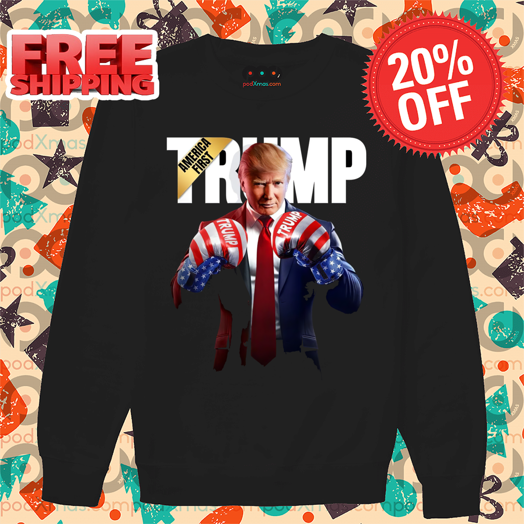 Donald Trump America First Boxing 2024 Shirt 1 Donald Trump America First Boxing 2024 Shirt