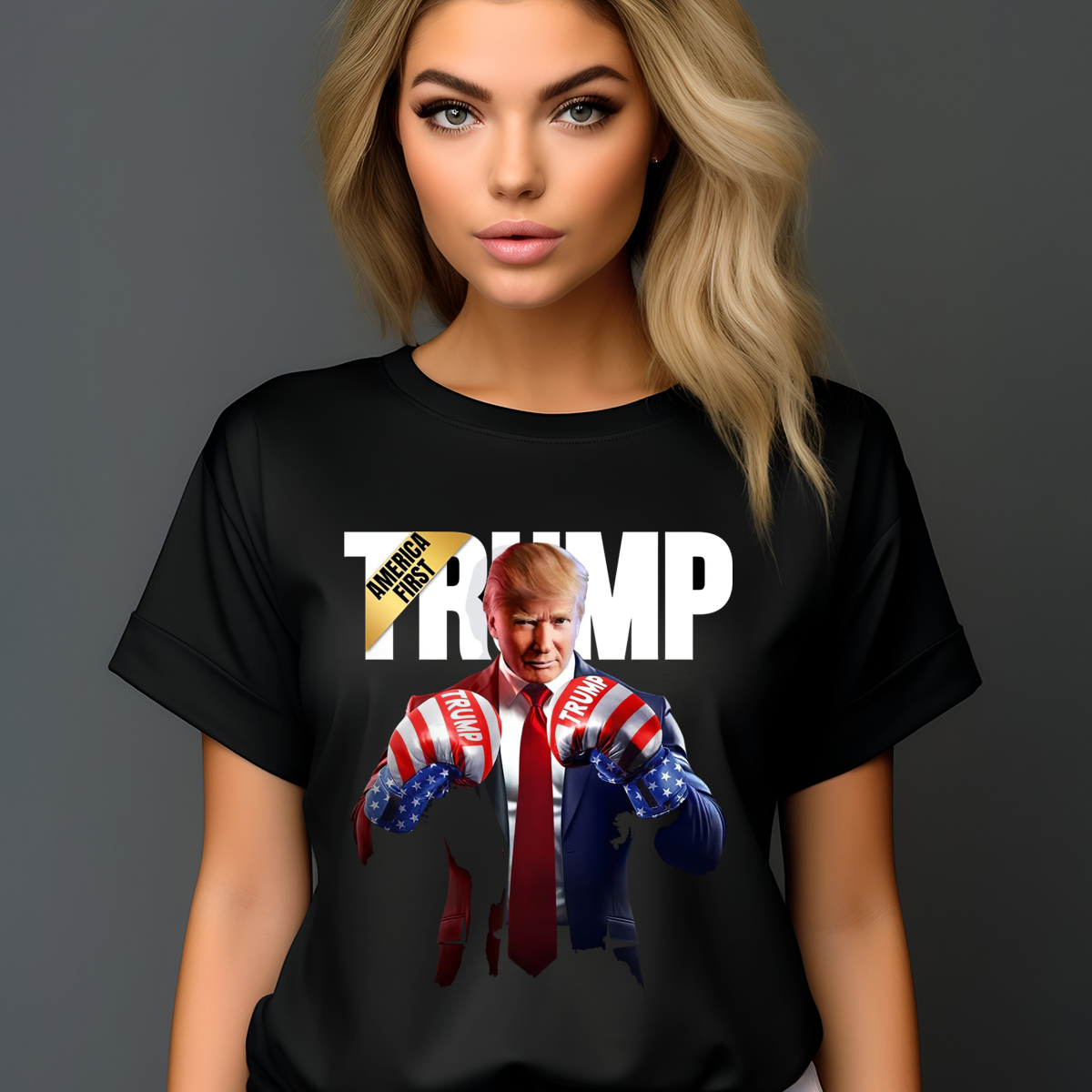 Donald Trump America First Boxing 2024 Shirt Donald Trump America First Boxing 2024 Shirt