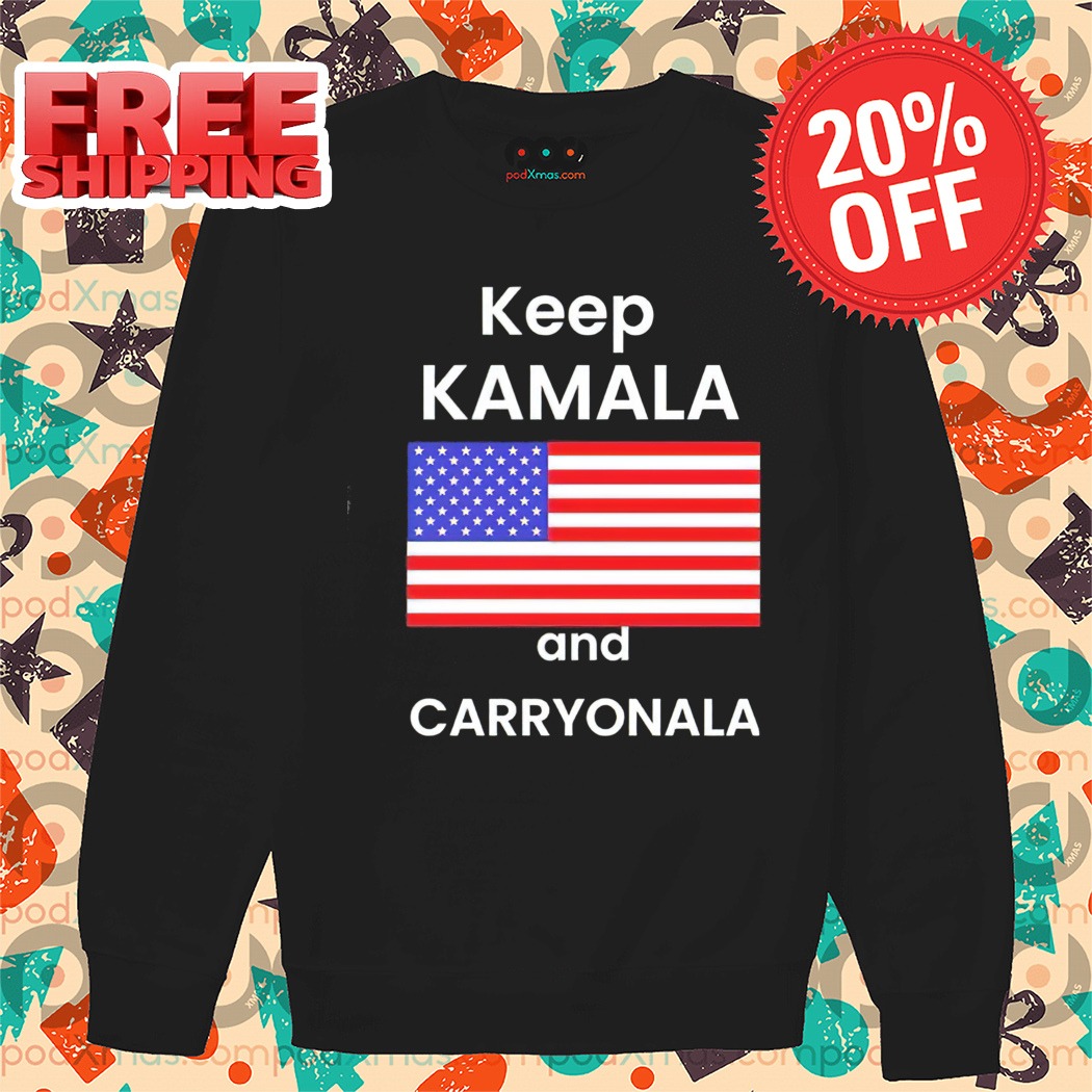 Keep Kamala And Carry On A American Flag Shirt 1 Keep Kamala And Carry On A American Flag Shirt