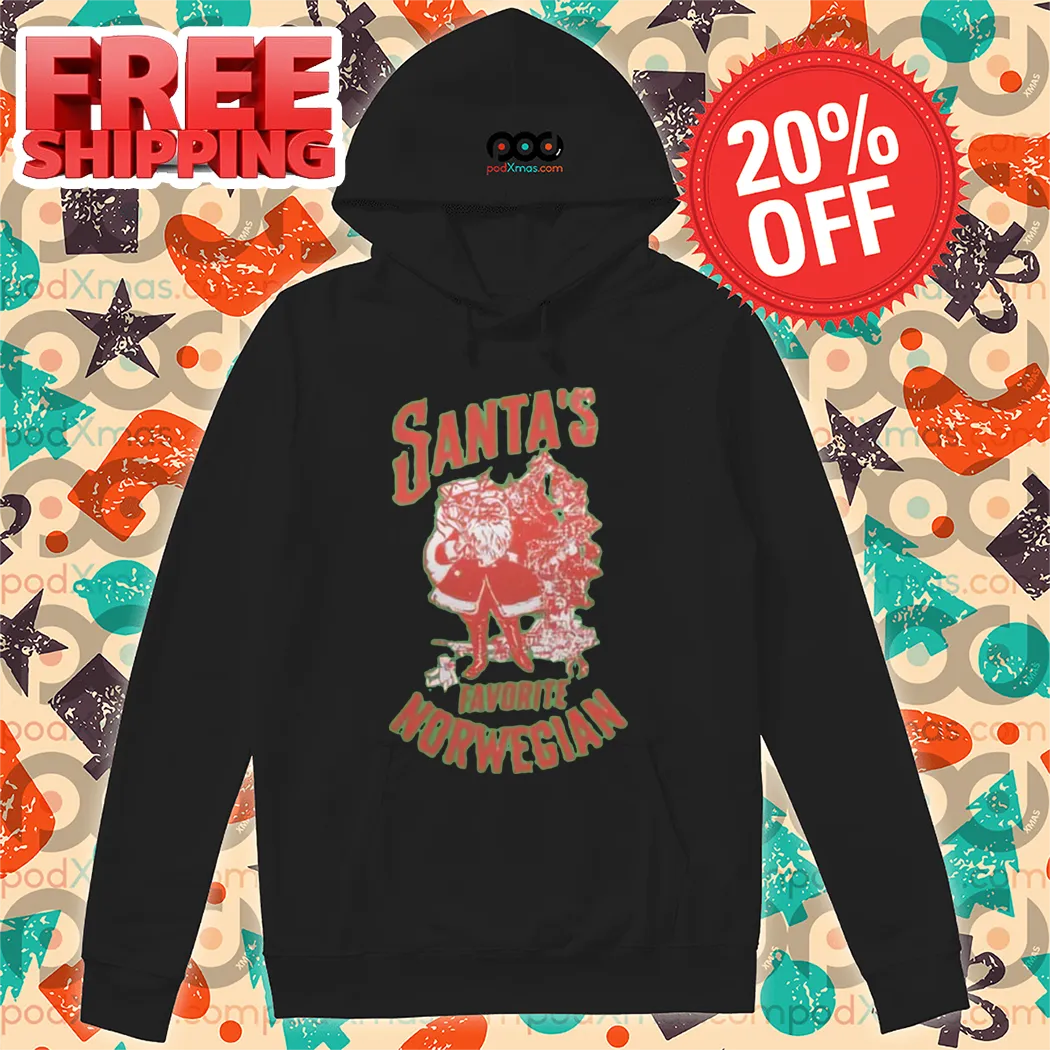 Santa's Favorite Norwegian Christmas 2024 Shirt