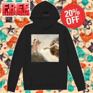 Cat Meme Creation of Adam Shirt