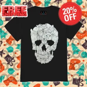 Cats Imagine Skull 2024 Shirt
