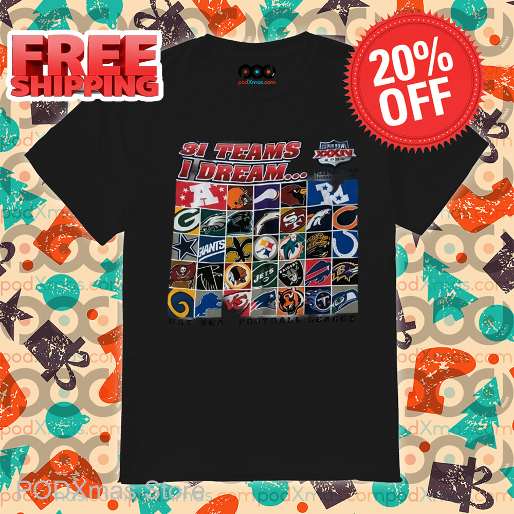 31 Teams 1 Dream National Football League 2024 Shirt