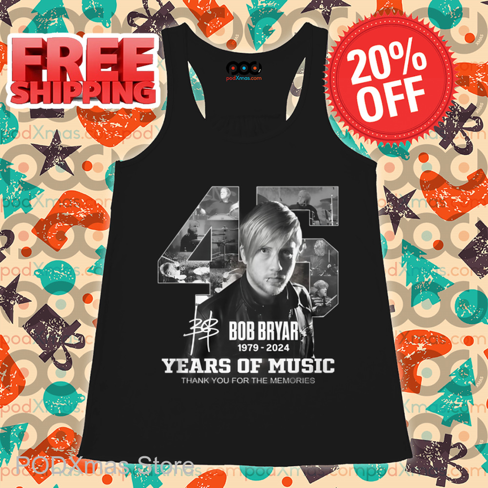 45 Bob Bryar Years Of Music Thank You For The Memories Signature Shirt