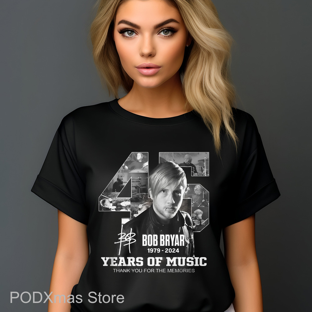 45 Bob Bryar Years Of Music Thank You For The Memories Signature Shirt 45 Bob Bryar Years Of Music Thank You For The Memories Signature Shirt