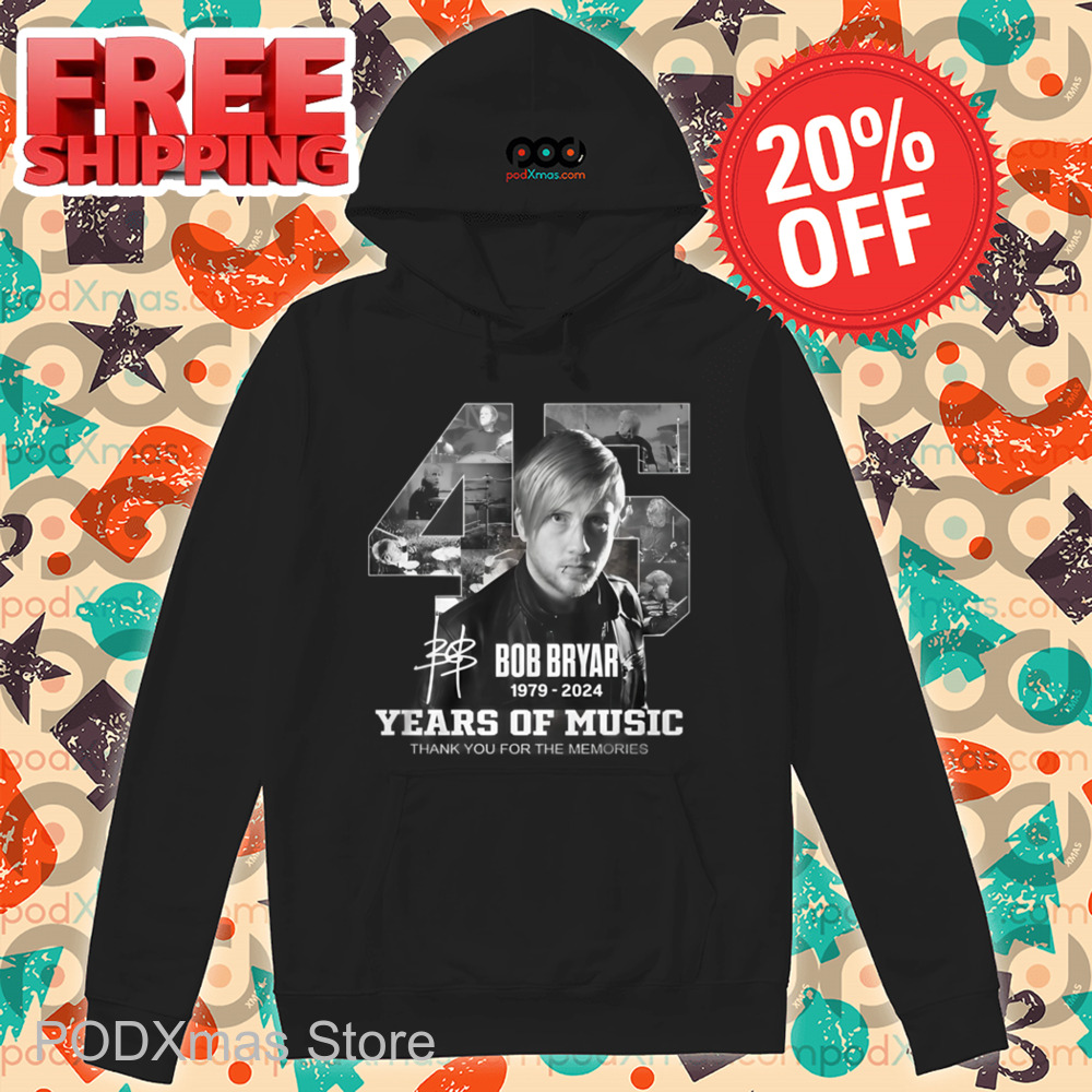 45 Bob Bryar Years Of Music Thank You For The Memories Signature Shirt 45 Bob Bryar Years Of Music Thank You For The Memories Signature Shirt