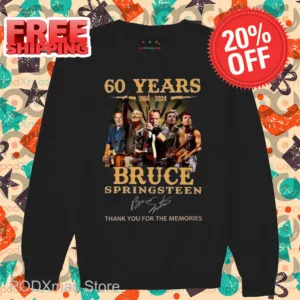 60 Years Bruce Springsteen Thank You For The Memories Signature Shirt