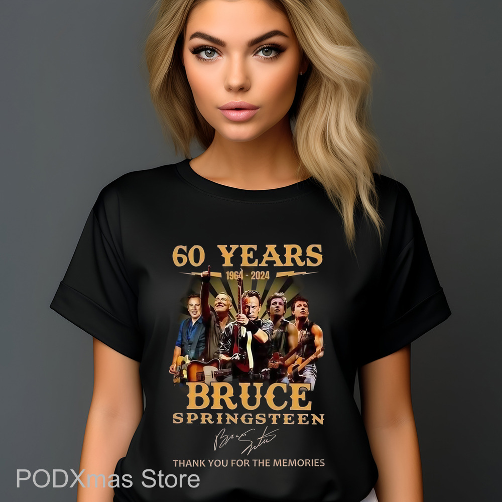 60 Years Bruce Springsteen Thank You For The Memories Signature Shirt