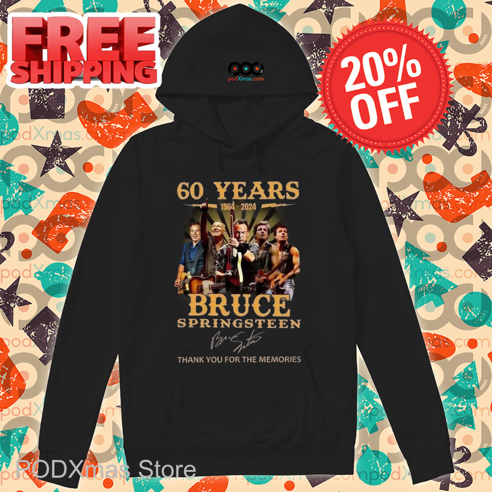 60 Years Bruce Springsteen Thank You For The Memories Signature Shirt