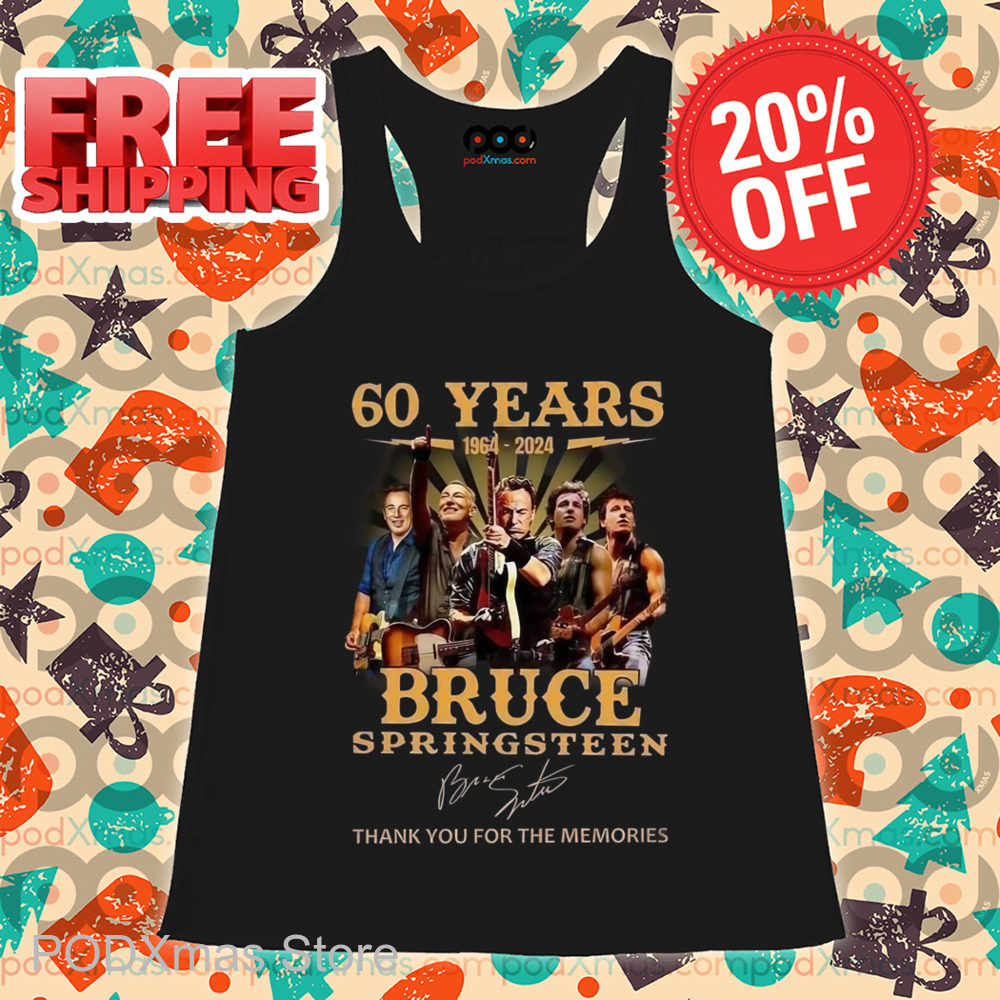 60 Years Bruce Springsteen Thank You For The Memories Signature Shirt