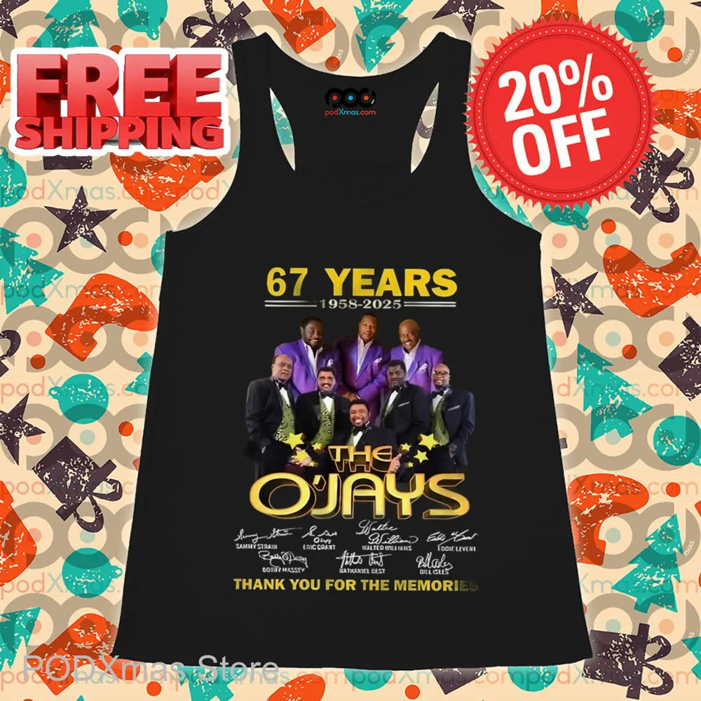 67 Years The O'Jays Thank You For The Memories Signature 2024 Shirt