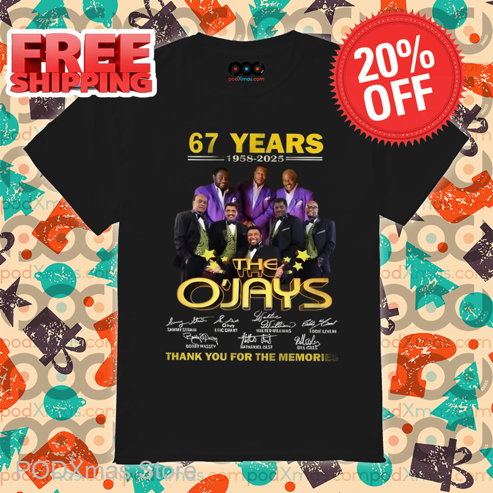 67 Years The O'Jays Thank You For The Memories Signature 2024 Shirt