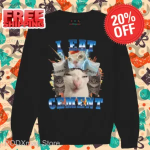 Cat Meme I Eat Cement Shirt