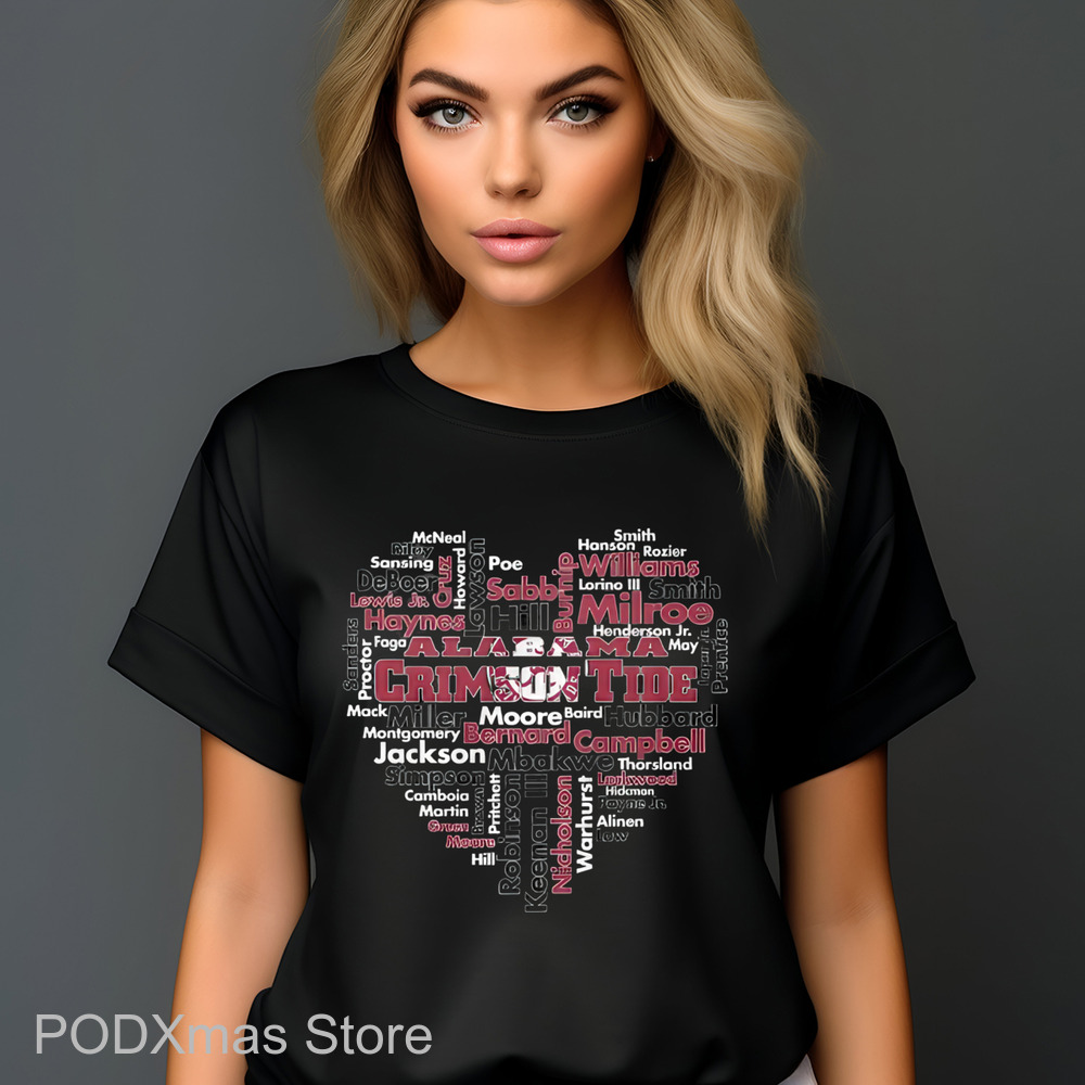 Alabama Crimson Tide Heart 2024 Shirt