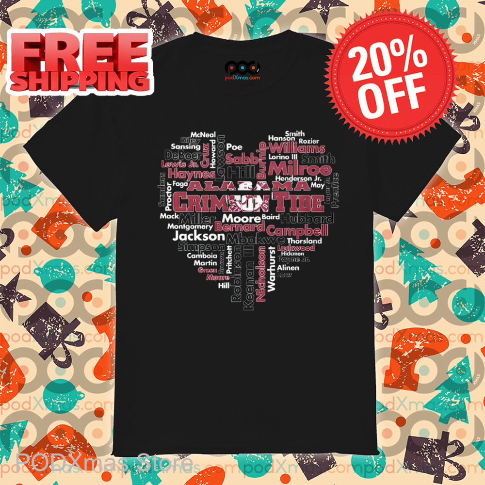 Alabama Crimson Tide Heart 2024 Shirt
