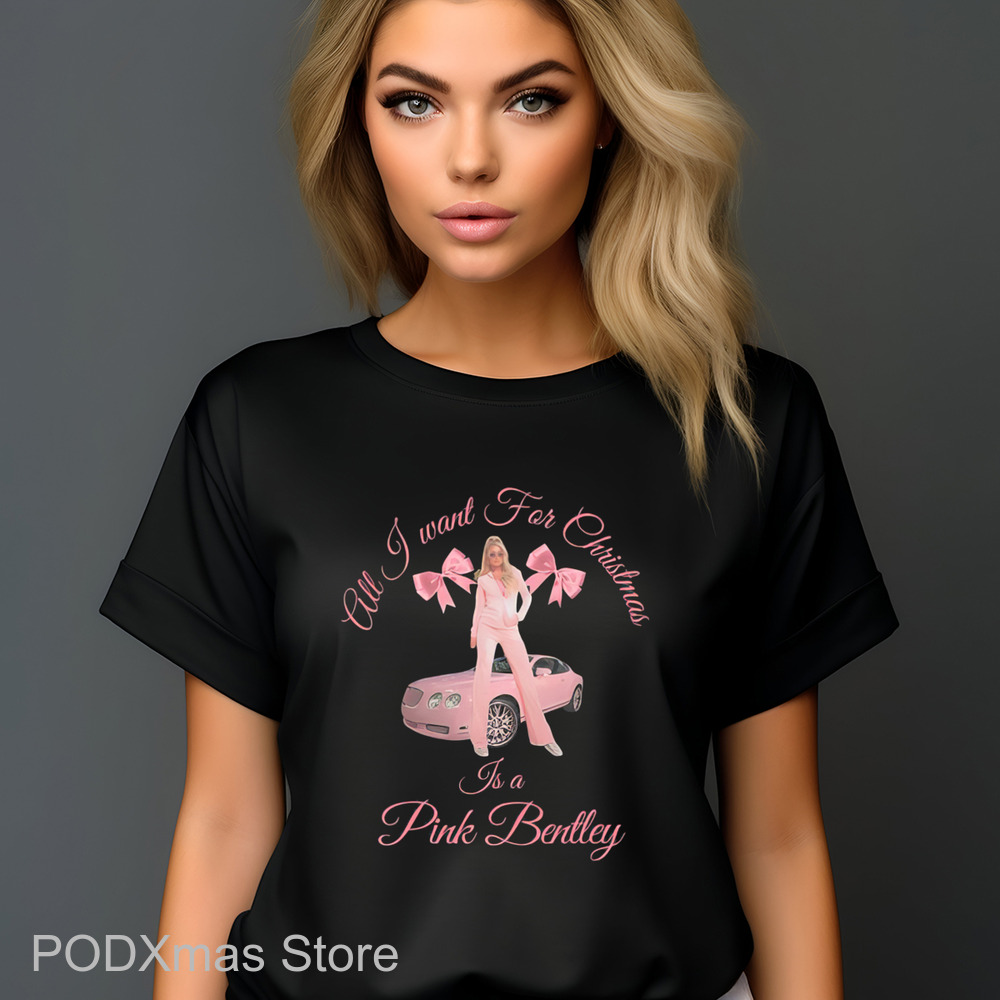 All I Want For Christmas Is A Pink Bentley Shirt-enhance-faceai