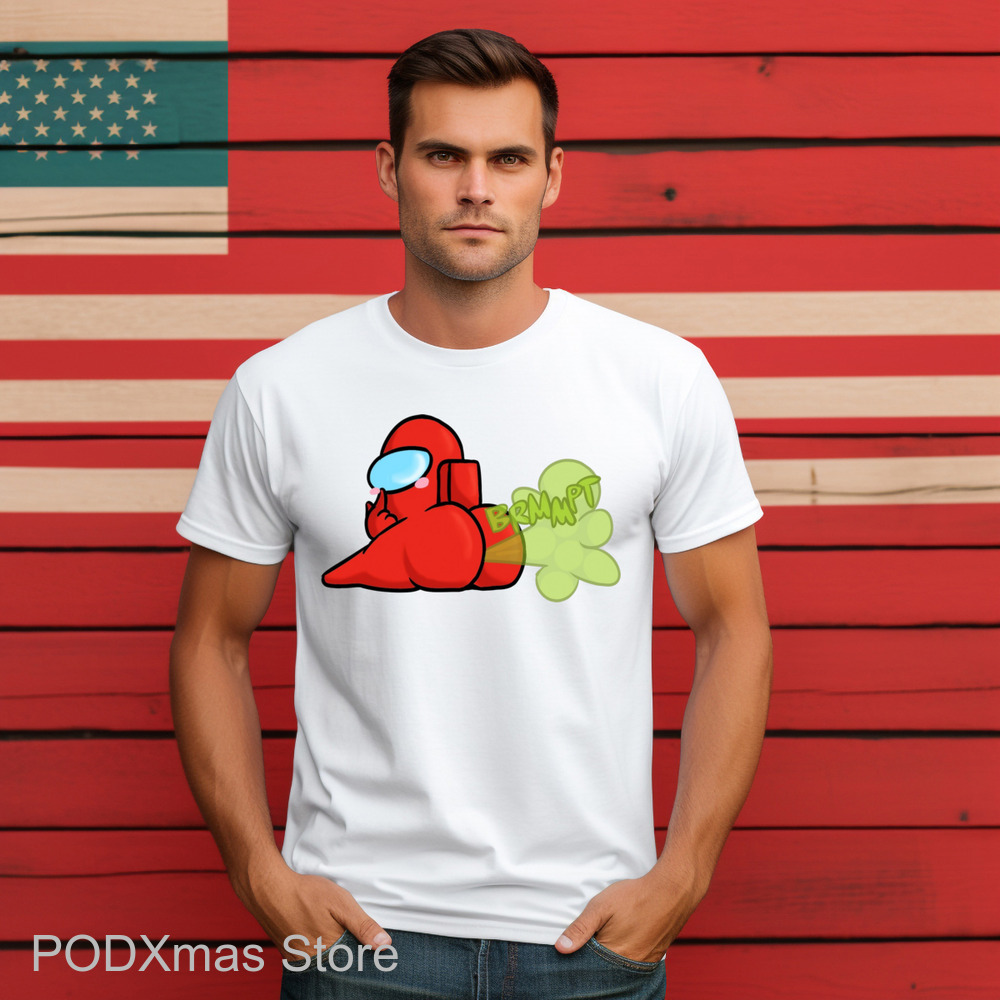 Among Us Red Oops I'm Farted Shirt