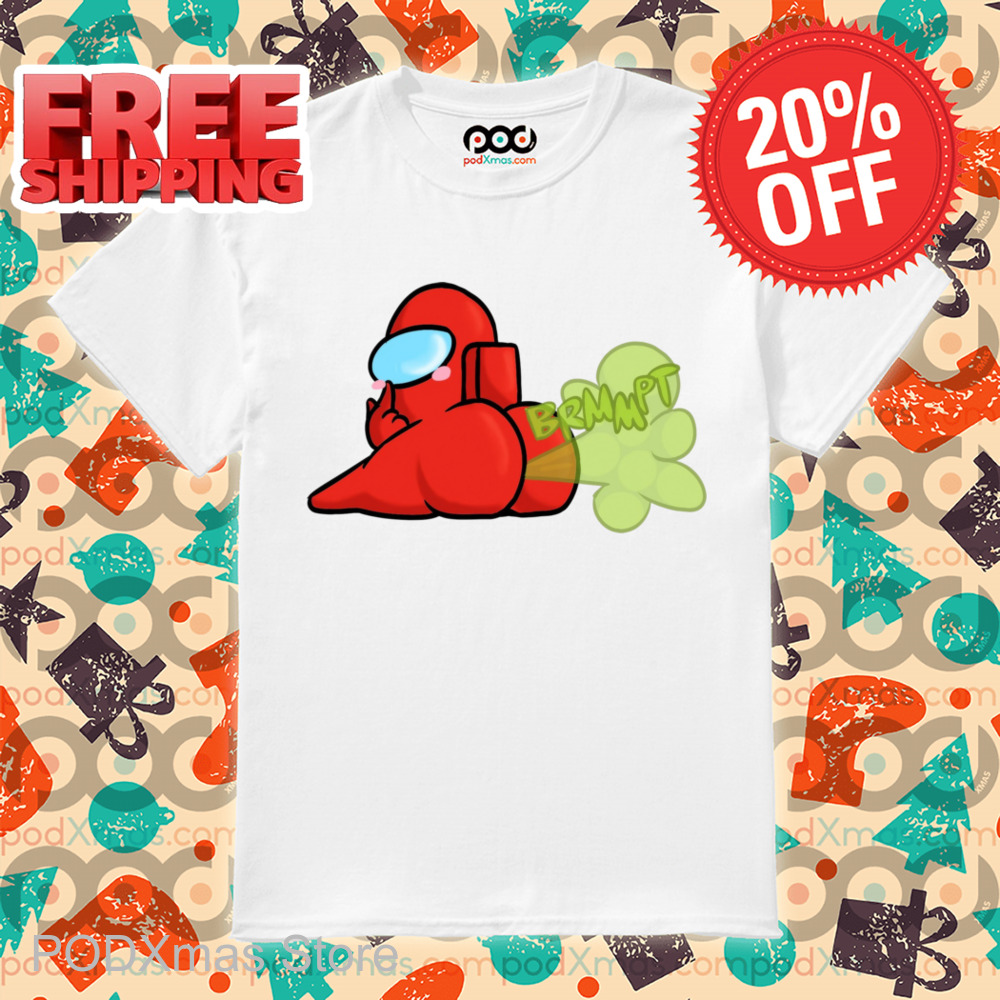 Among Us Red Oops I'm Farted Shirt