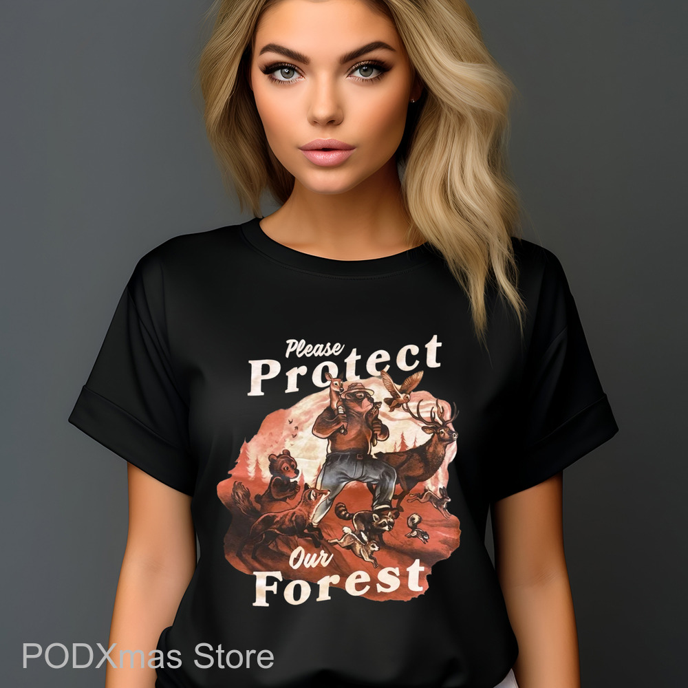 Animals Wild Please Protect Our Forest Vintage Shirt