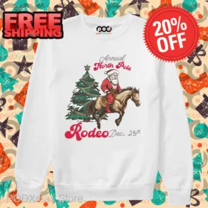 Annual North Pole Rode Dec 25th Santa Riding Horse Shirt