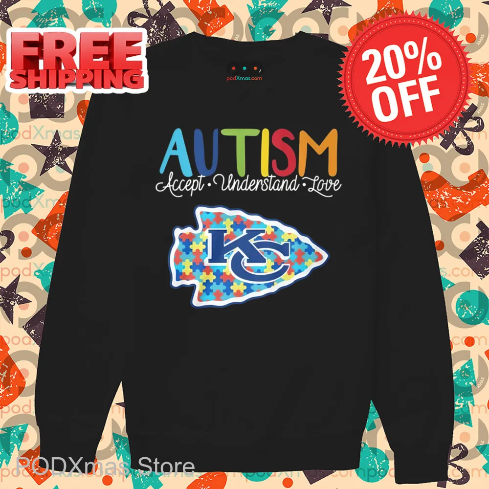 Autism Accept Understand Love Kansas City Chiefs Shirt