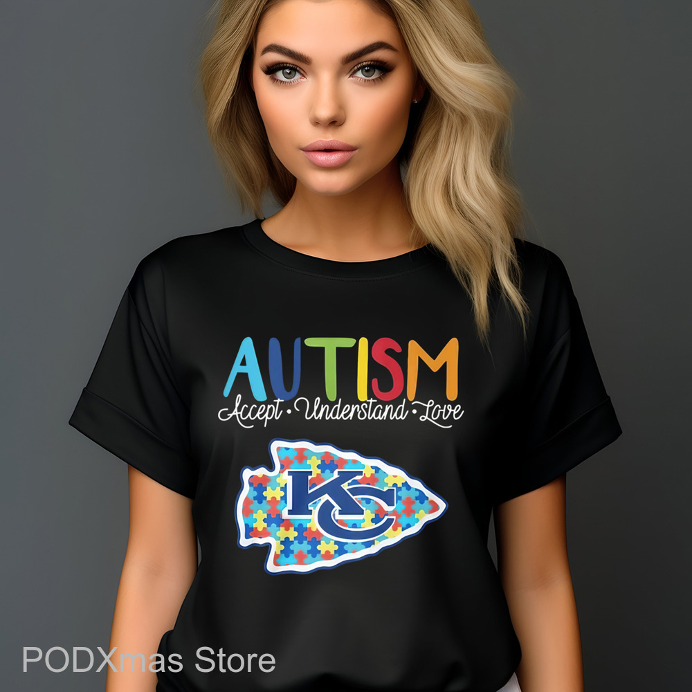 Autism Accept Understand Love Kansas City Chiefs Shirt