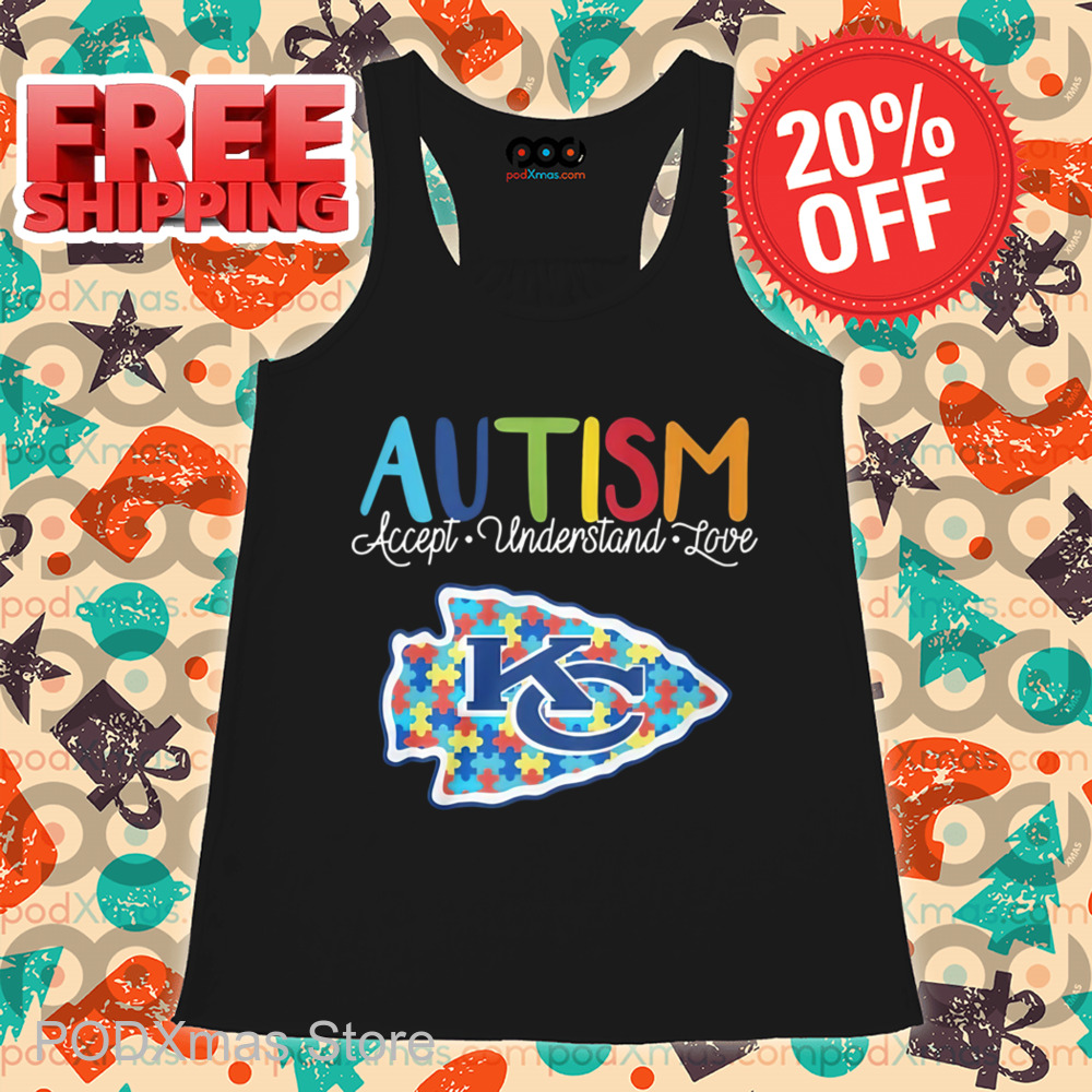 Autism Accept Understand Love Kansas City Chiefs Shirt