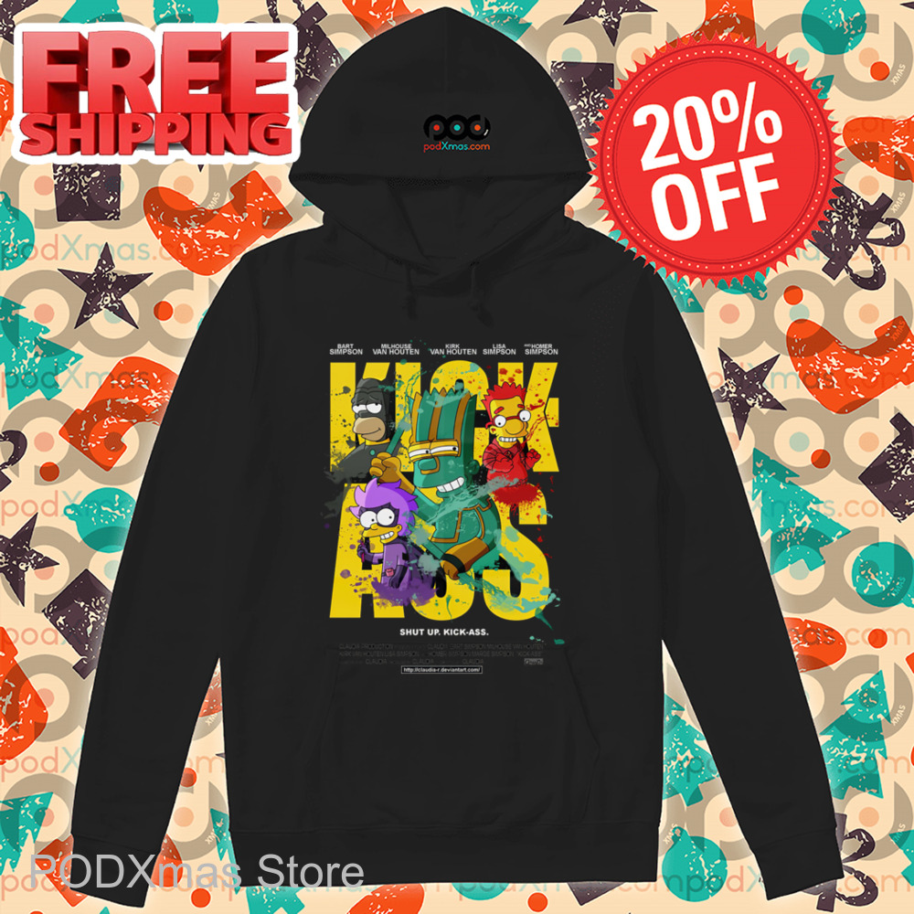 Bart Kick Ass Shut Up Kick Ass The Simpsons Shirt