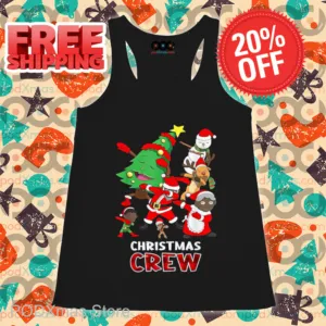 Black Santa Christmas Crew 2024 Shirt