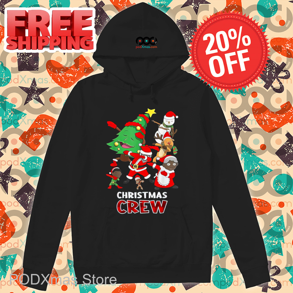 Black Santa Christmas Crew 2024 Shirt