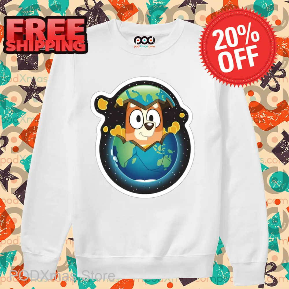 Bluey Chilli Heeler Earth Egg 2024 Shirt