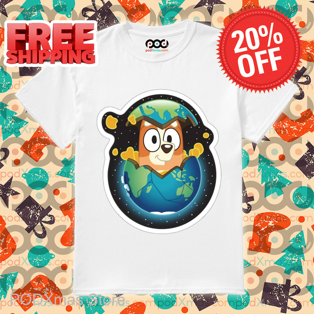 Bluey Chilli Heeler Earth Egg 2024 Shirt