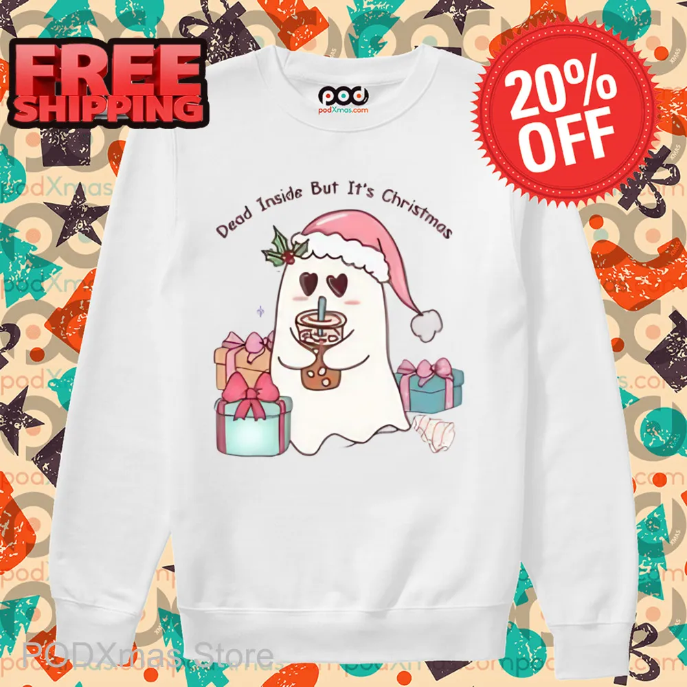 Boo Dead Inside But It's Christmas 2024 Shirt