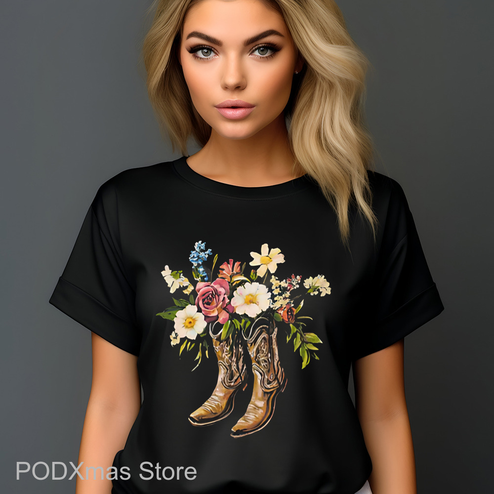 Boots Floral Vintage 2024 Shirt Boots Floral Vintage 2024 Shirt